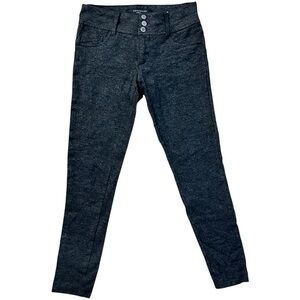 Boom‎ Boom Bump It Up Dark Gray Leggings Size 9 Y2K Mob Wives Neutral Minimalism